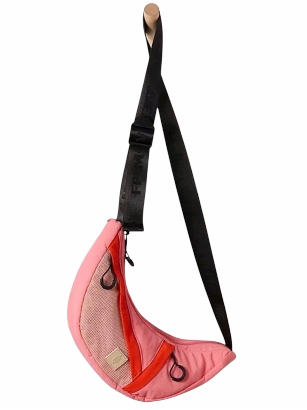 FP Movement Free People Pink Nothin But Net Sling Belt Crossbody Bag Purse